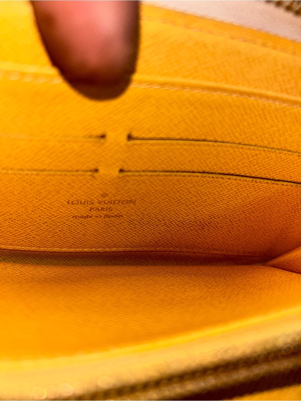 Louis Vuitton Yellow Interior Zip Pouch - Picture 8 of 8